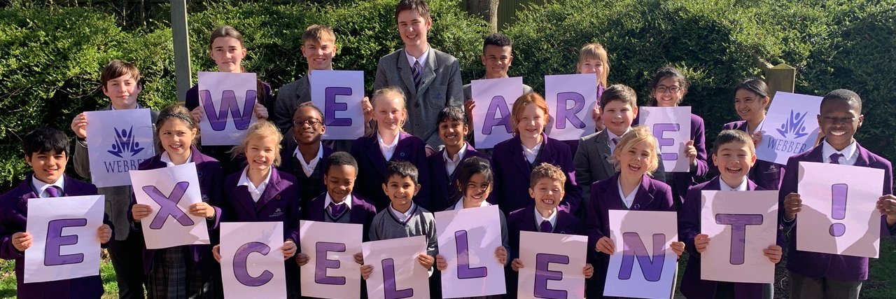 The Webber Independent School banner