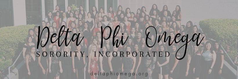 Delta Phi Omega banner
