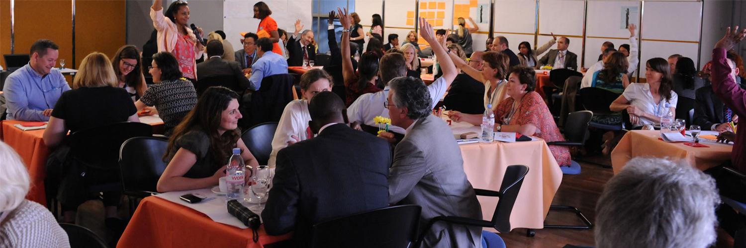 The World Café banner