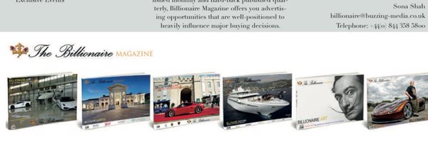 BILLIONAIRE MAGAZINE ® Profile Banner