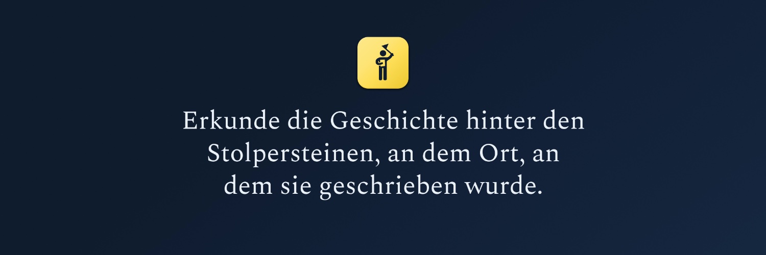 StolpersteinApp's profile banner image