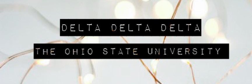 Ohio State Tri Delta banner