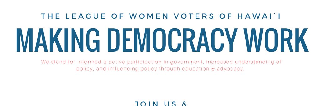LWVofHawaii's profile banner image