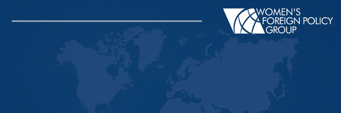 Women's Foreign Policy Group banner