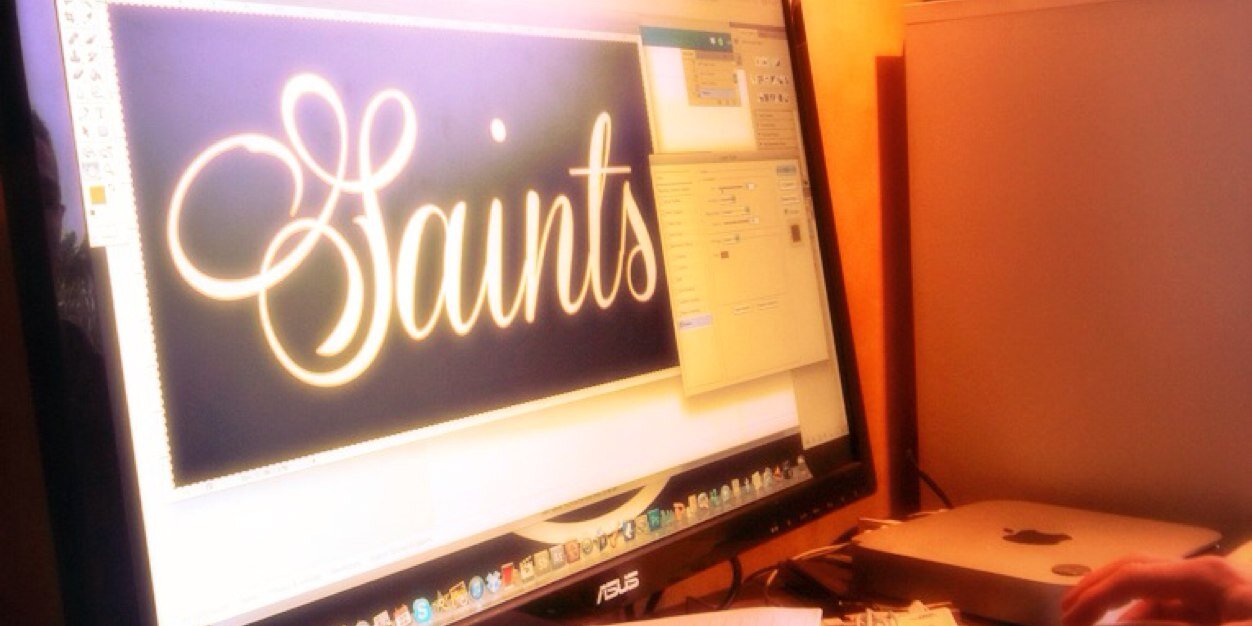Saints banner
