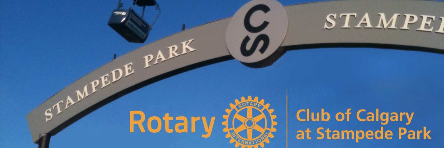 Rotary Club of Calgary at Stampede Park banner
