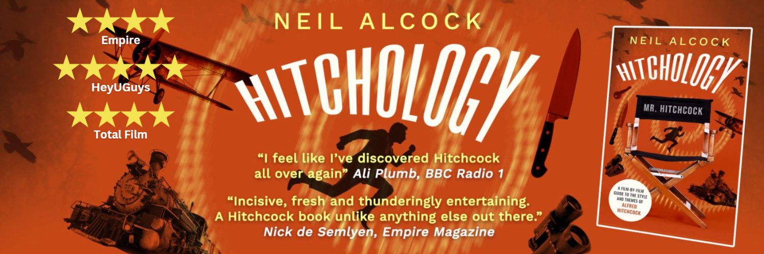 Neil Alcock, HITCHOLOGY author and secret agent banner