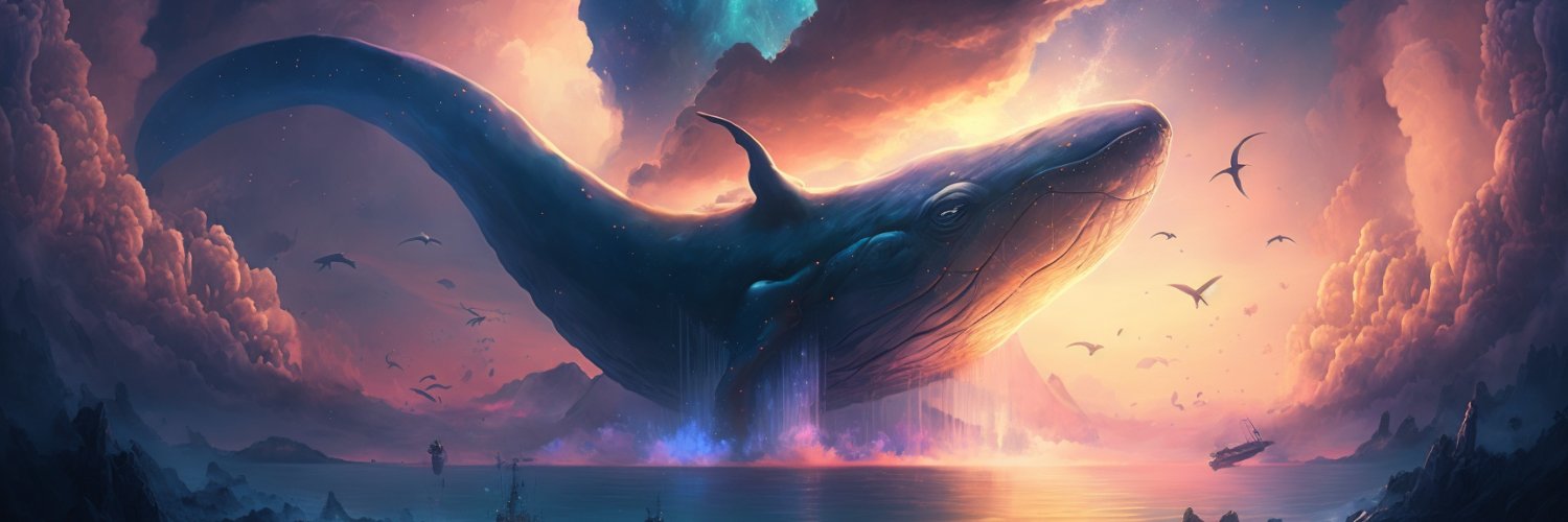 Sky Whales (💙,🧡) Profile Banner