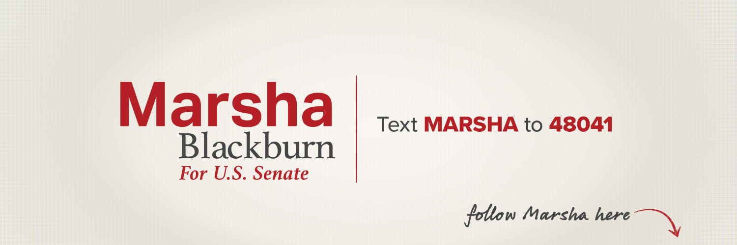 Marsha Blackburn's banner