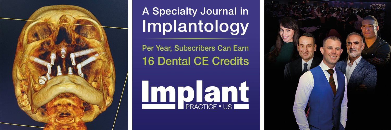 Implant Practice US - Dental Continuing Education banner