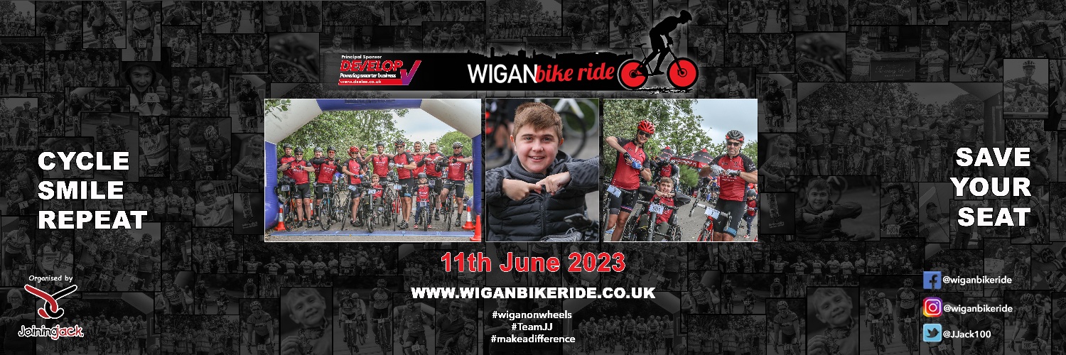 Wigan Bike Ride banner