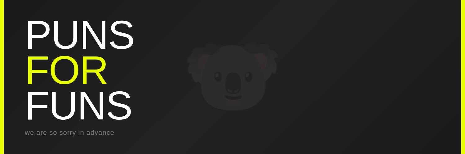 PunsForFuns's profile banner image