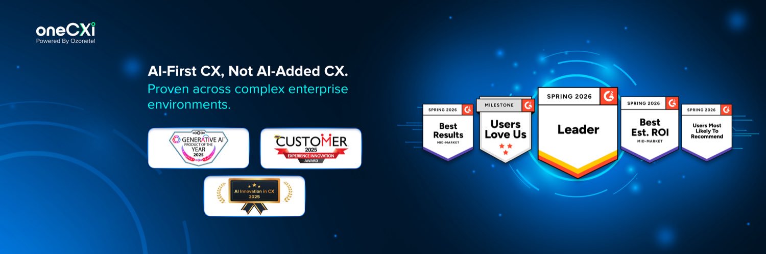 Ozonetel | oneCXi banner