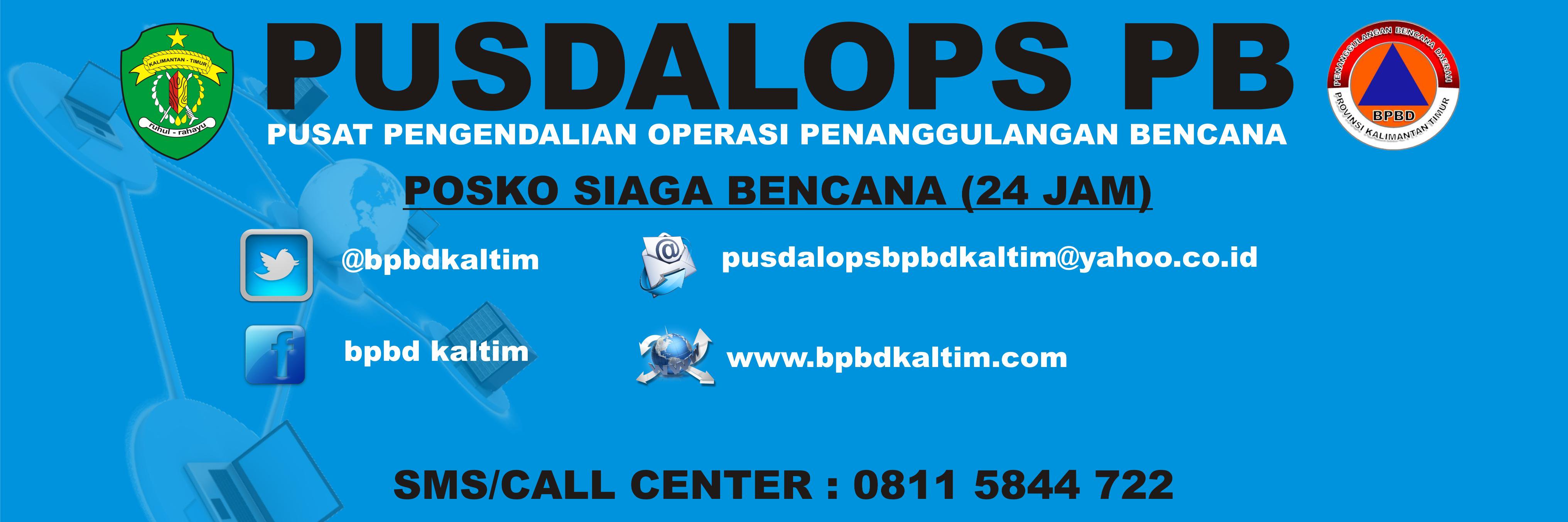 PUSDALOPS BPBD KALTIM OFFICIAL banner