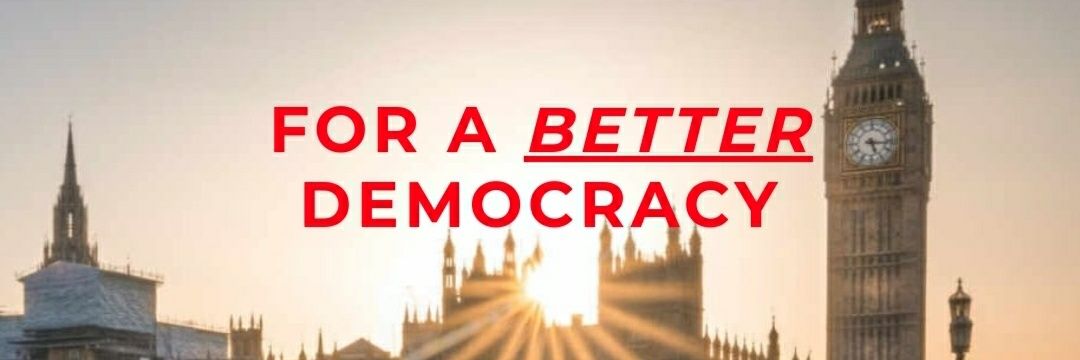 Democracy Movement's banner