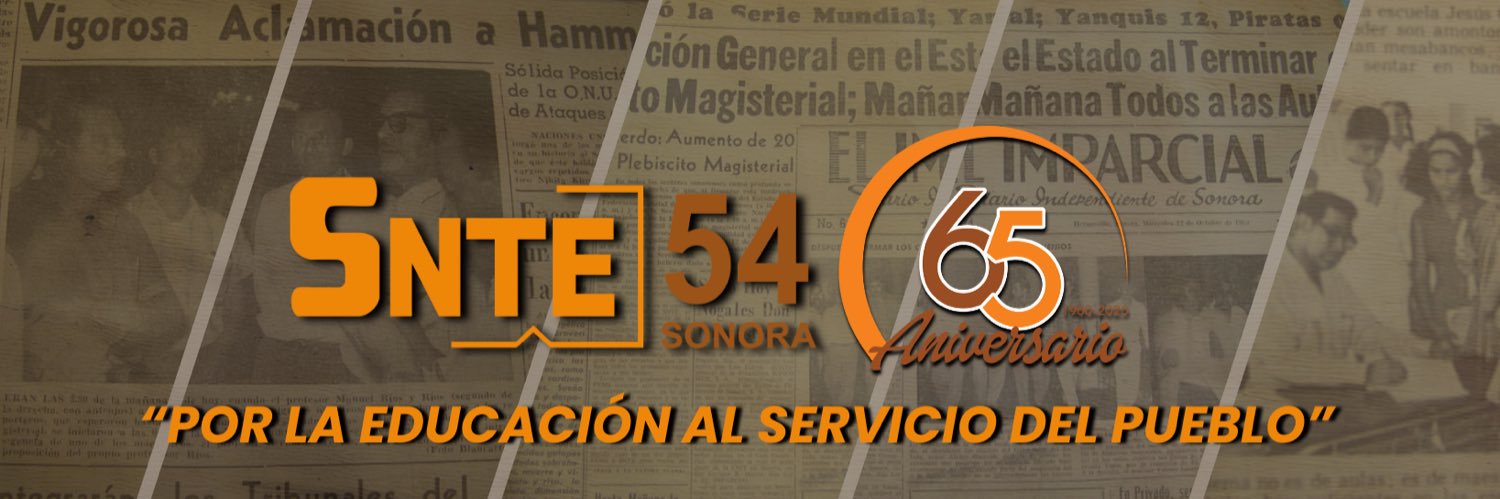 Sección 54 del SNTE banner