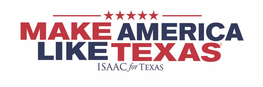 Carrie Isaac for Texas banner