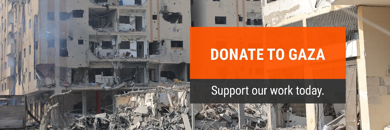 Norwegian Refugee Council's banner