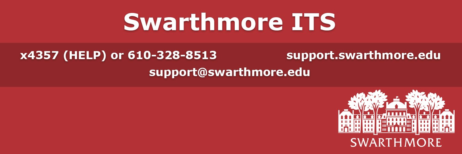 Swarthmore ITS banner