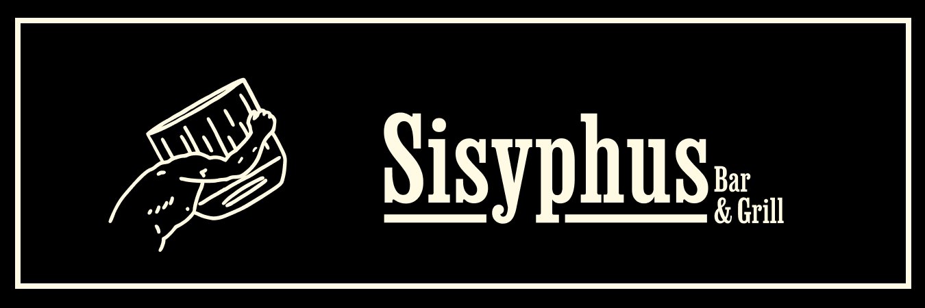sisyphus bar and grill banner
