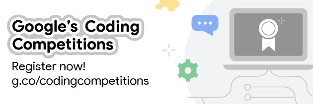 Google's Coding Competitions banner