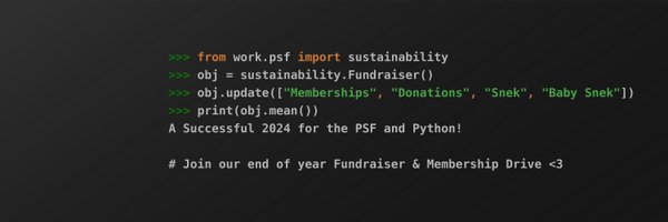 Python Software Foundation Profile Banner