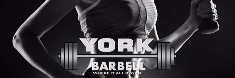 York Barbell banner