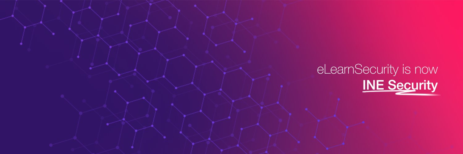INE Security (FKA eLearnSecurity) banner