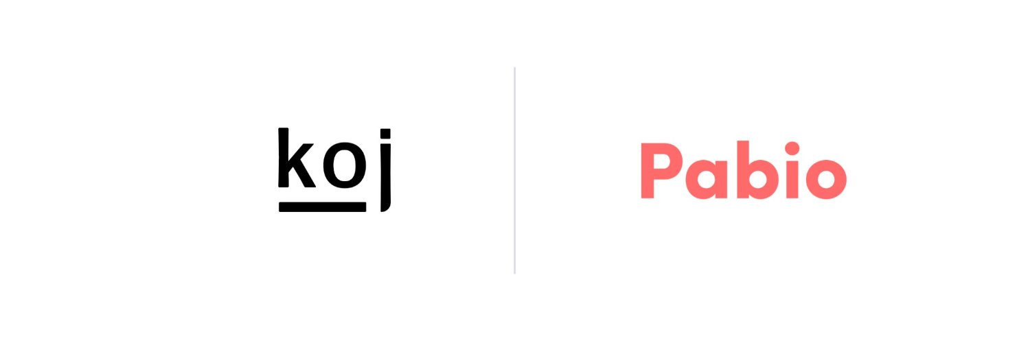 Koj is now Pabio 👉 @PabioHQ banner