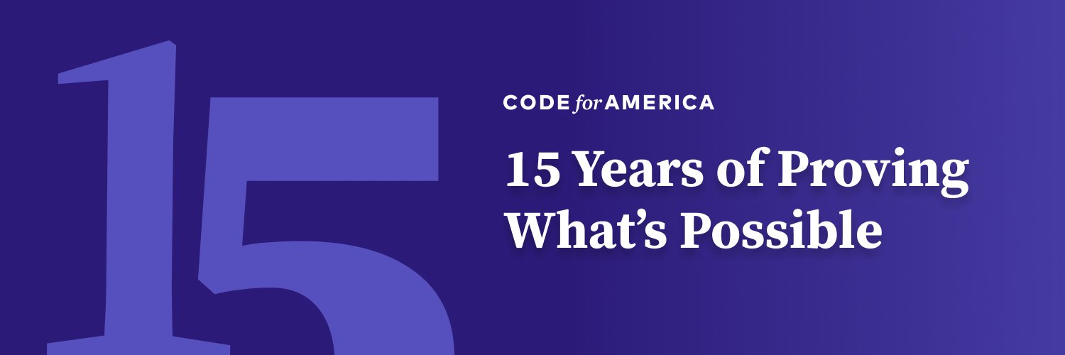 Code for America's banner