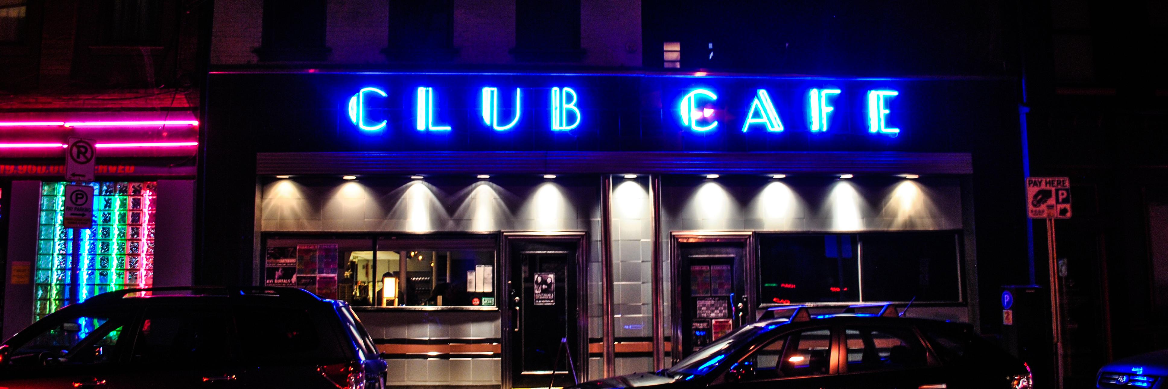 Club Cafe banner