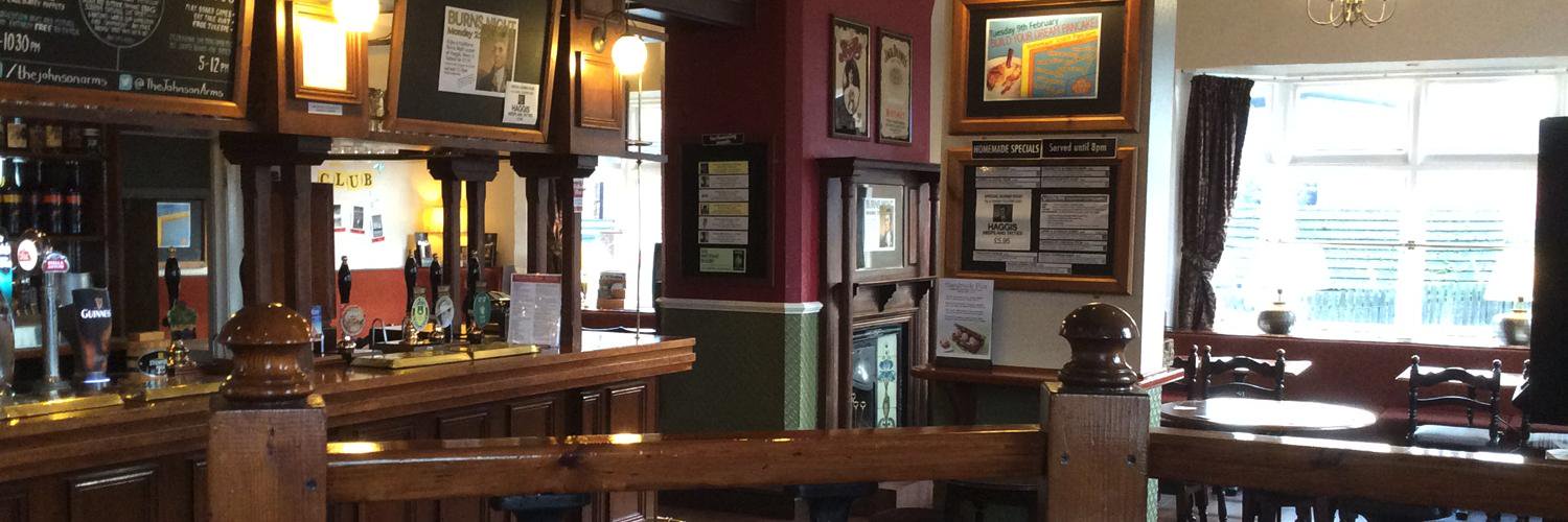 The Johnson Arms banner