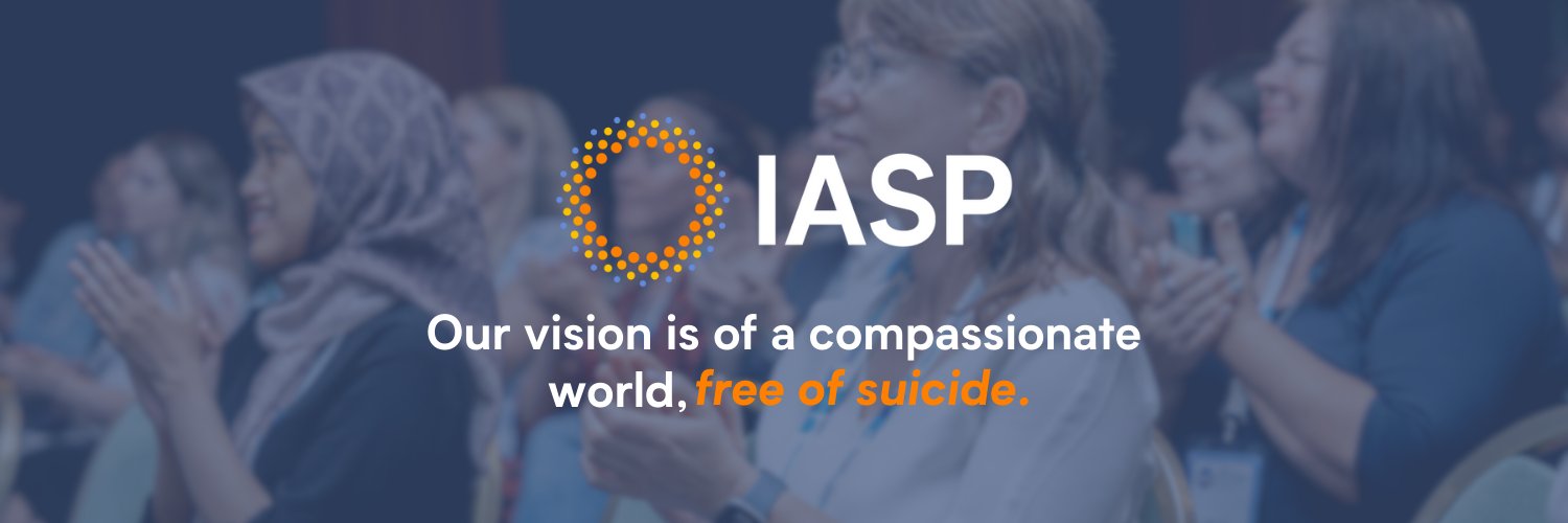 International Association for Suicide Prevention's banner