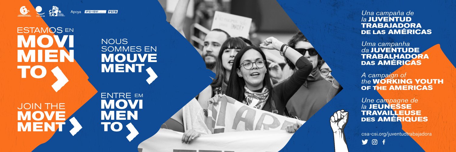 Juventud Trabajadora de las Américas - CSA / CSI banner