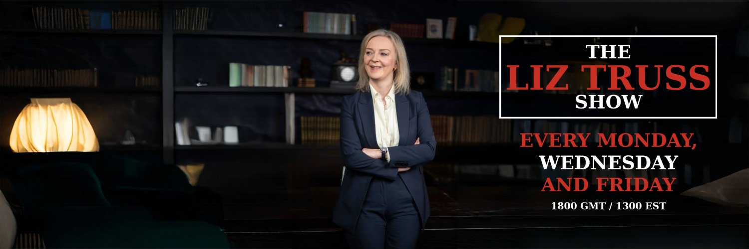 Liz Truss banner