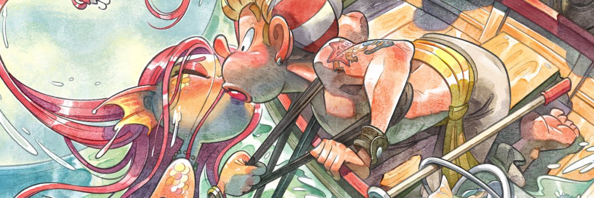 A Pirate named Curly banner