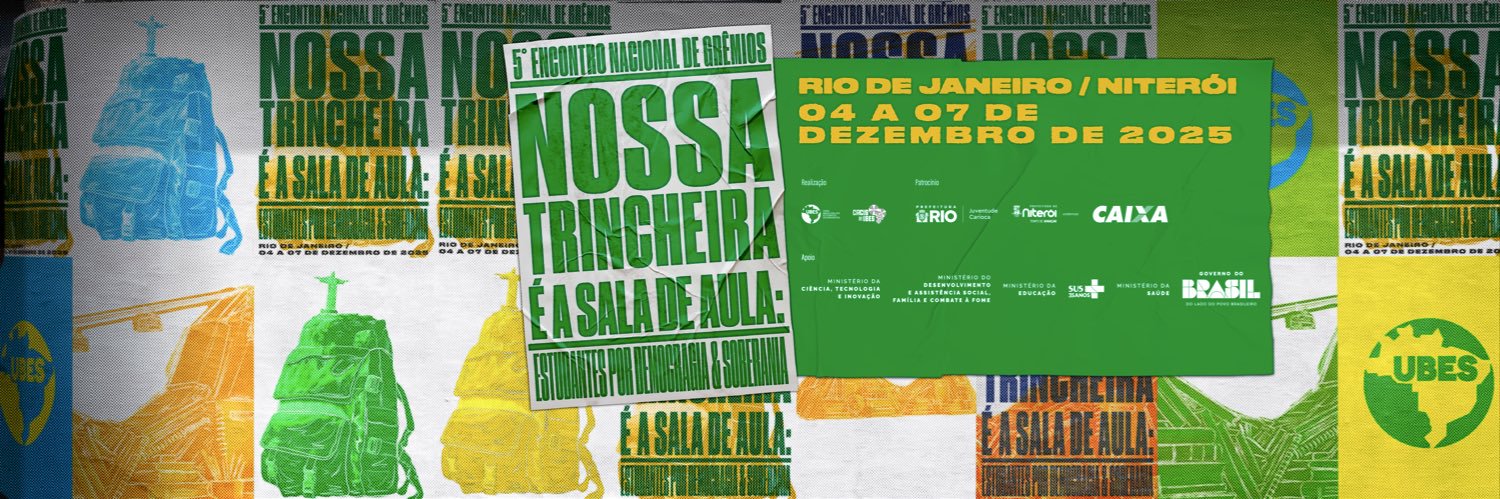União Brasileira das/dos Estudantes Secundaristas banner