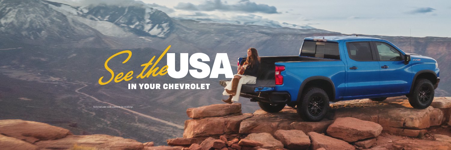 Twitter banner for @chevrolet