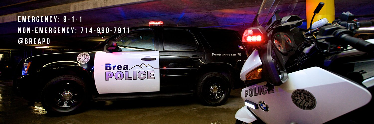 Brea Police Dept banner