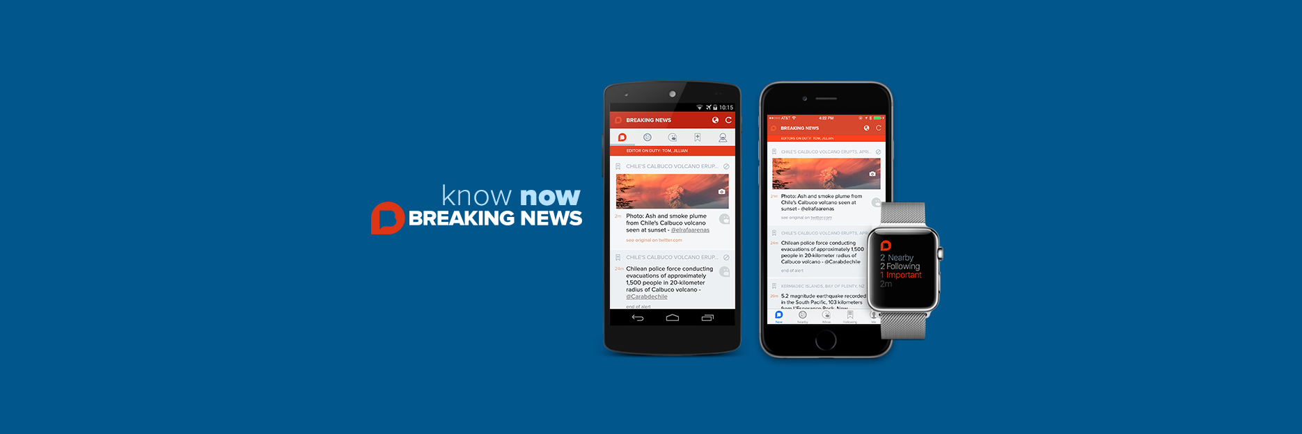Breaking News App banner