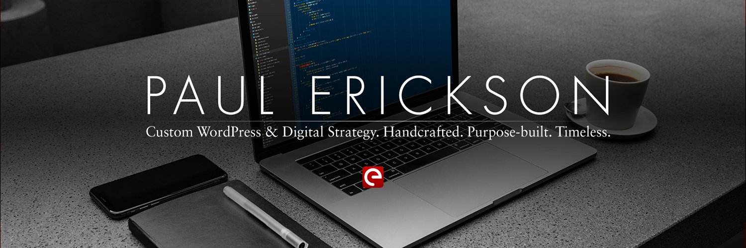 Twitter banner for @erickson