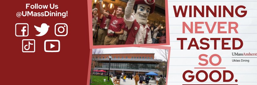 UMass Dining banner