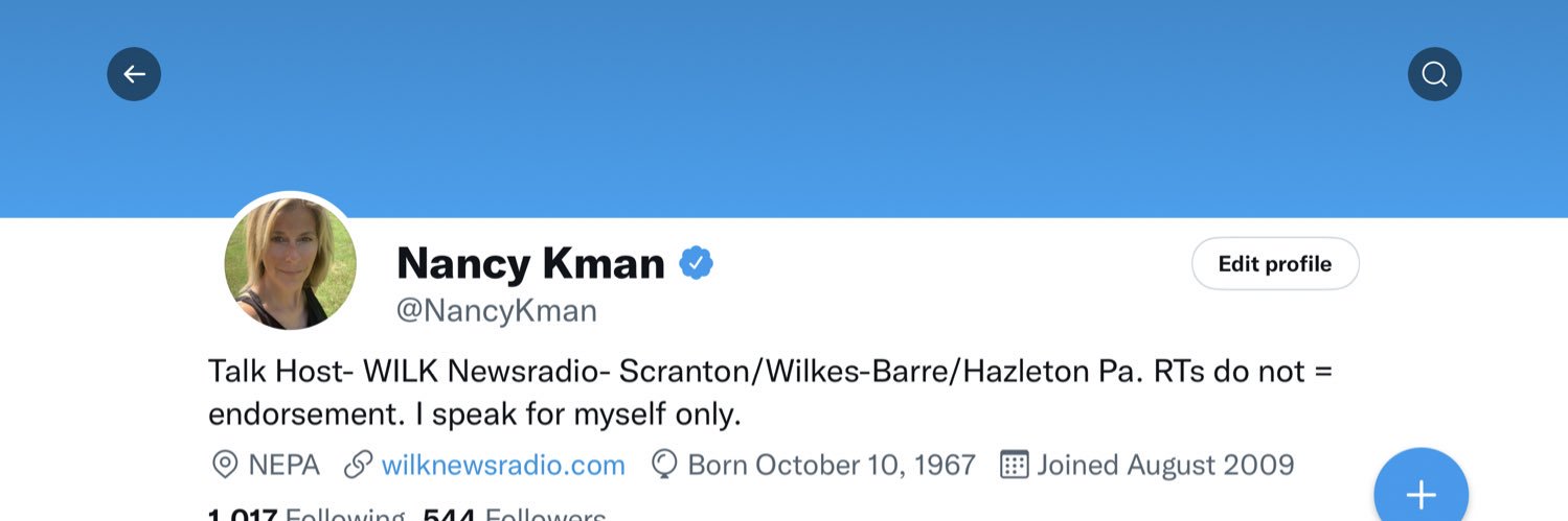 NancyKman's profile banner image