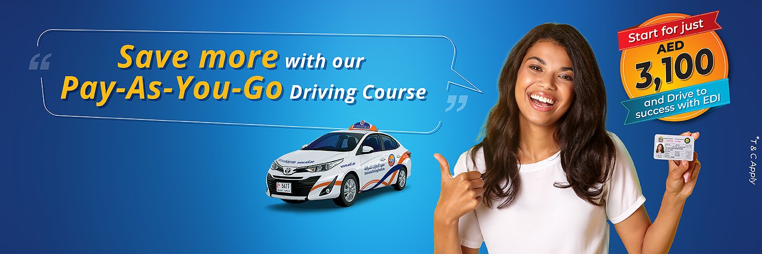 Emirates Driving Institute banner