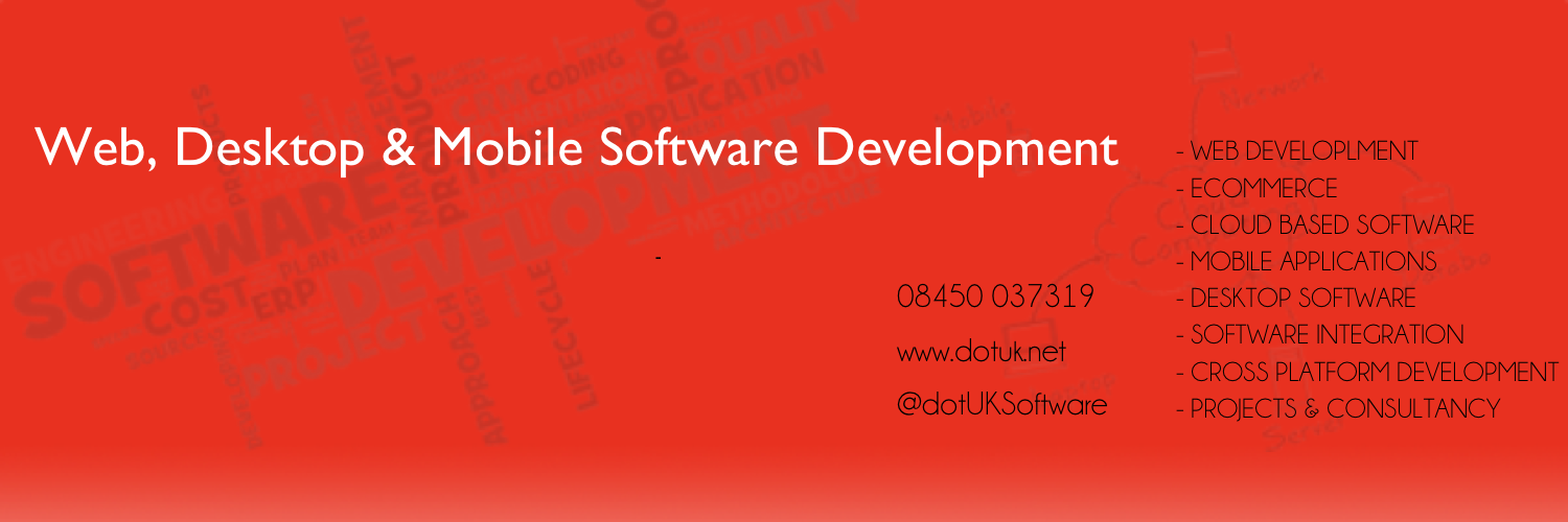 dotUKSoftware's profile banner image