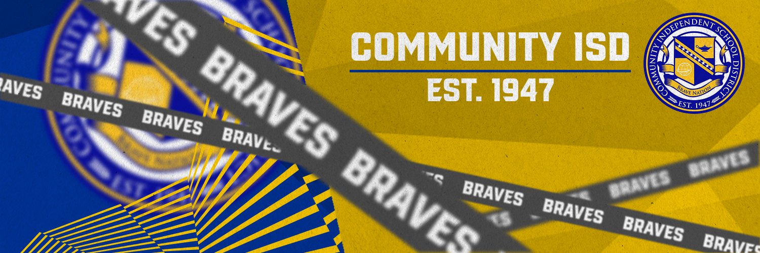 Community ISD - Home of the Braves banner