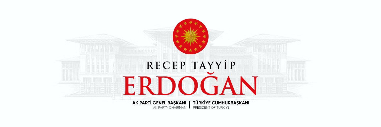 Recep Tayyip Erdoğan's banner
