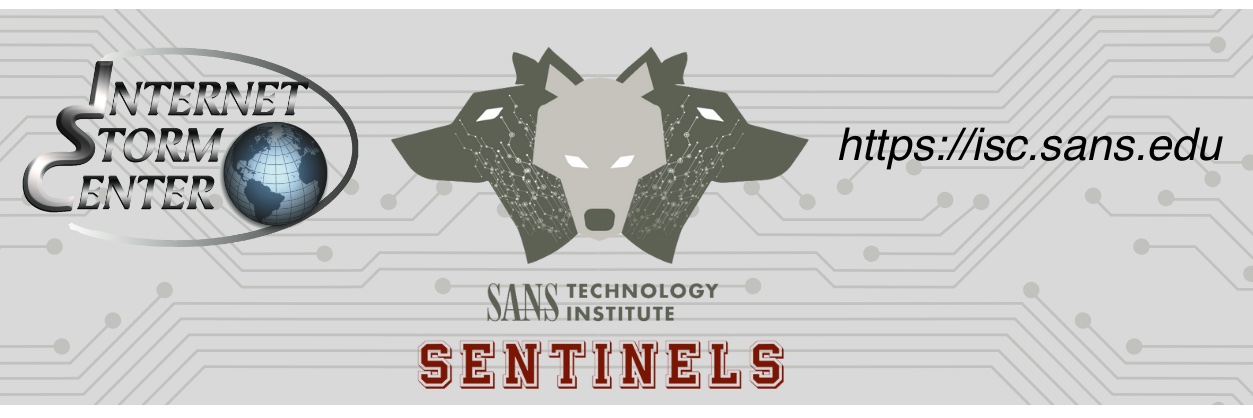 SANS.edu Internet Storm Center's banner