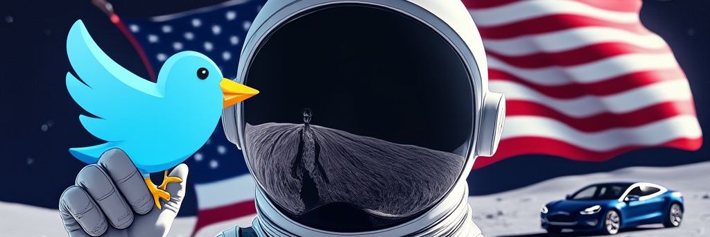 $TSLA to the Moon's banner