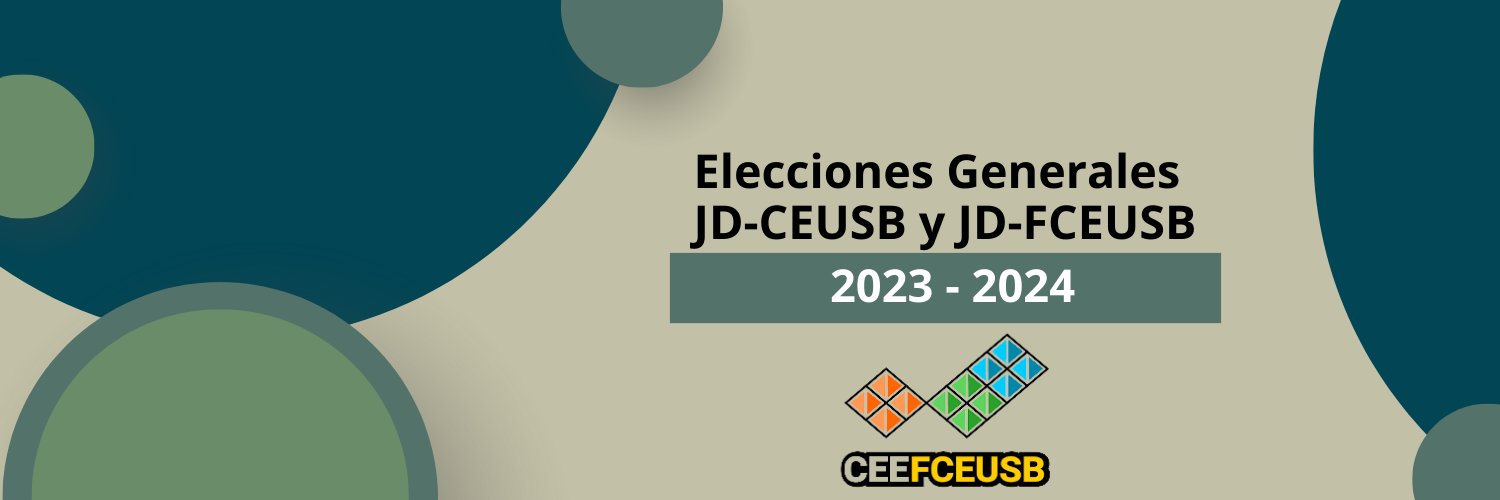 Comisión Electoral Estudiantil - FCEUSB banner